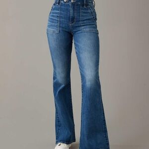 American Eagle Outfitters High Rise Blue Jeans